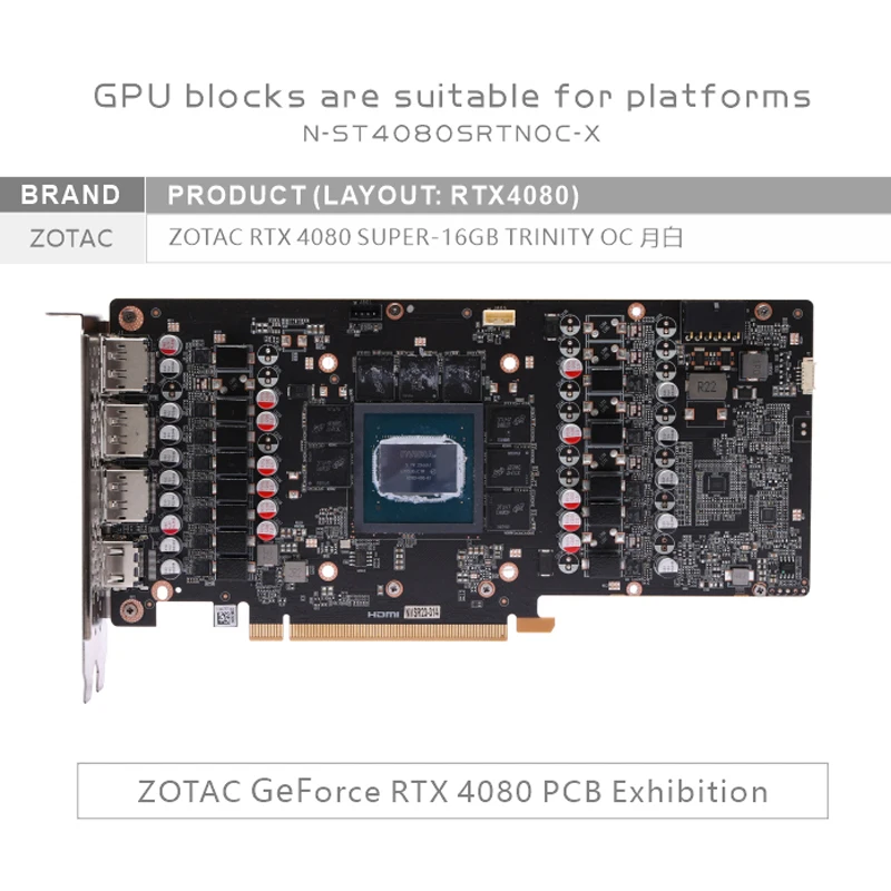Блок графического процессора B – обзор и цена Rtx 4080 Water Cooling Block